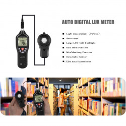 Digital Luxmeter FC Light USB Datalogger Lux Meter PC Records Backlight Illuminance Auto Tester 0.1-200000Lux
