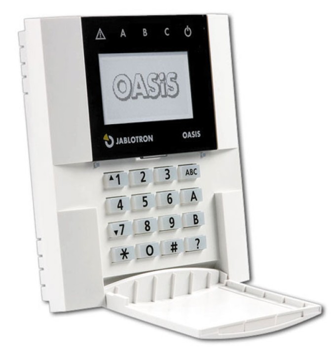 Tastiera senza fili schermo bianco e nero ja-81f per centrale di allarme jablotron oasis 868 mhz ja80 ja82 jablotron - 1