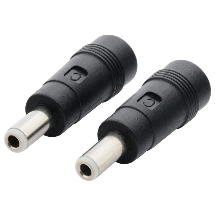 DC-Netzteiladapter-Anschlusskonvertierung, 5,5 x 2,1 mm Buchse auf Stecker, 5,5 x 2,5 mm
