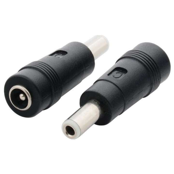 Connecteur adaptateur alimentation cc Conversion, Jack femelle 5.5x2.1mm vers mâle, 5.5x2.5mm