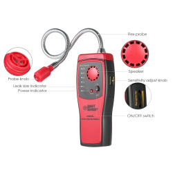 Detecteur de gaz Combustible Portable AS8800L localisation testeur de fuite alarme sonore lumineuse