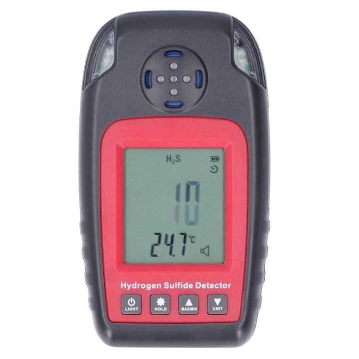 Portable Gas Detector Analyzer WT8822 H2S Leak Monitor with Sound and Light Alarm