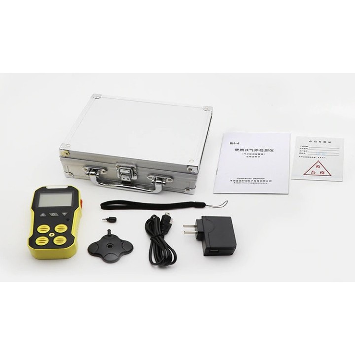 Détecteur de gaz LCD 4 en 1 analyseur monoxyde de carbone EX/O2/H2S/CO