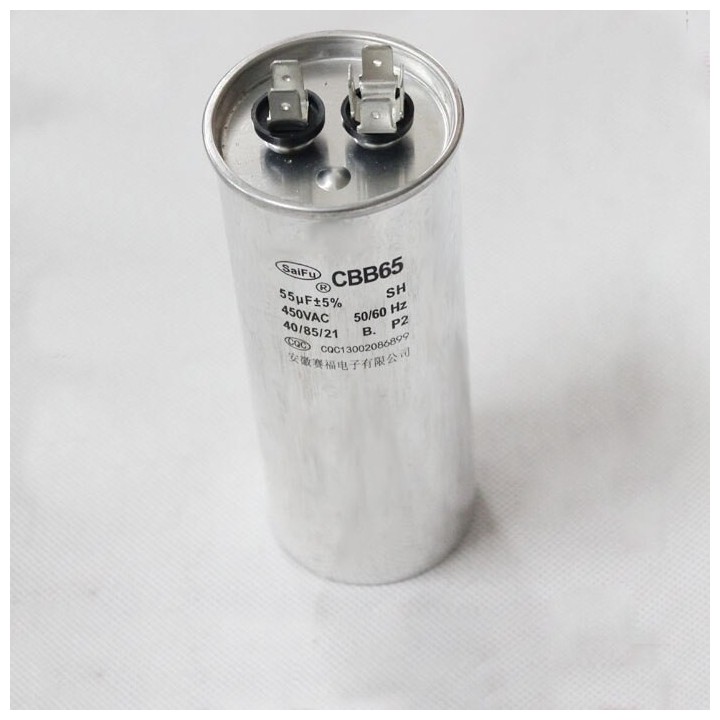 Condensateur Demarrage CBB65 55UF moteur Compresseur Climatiseur 450v refrigerateur lave-linge ventilateur