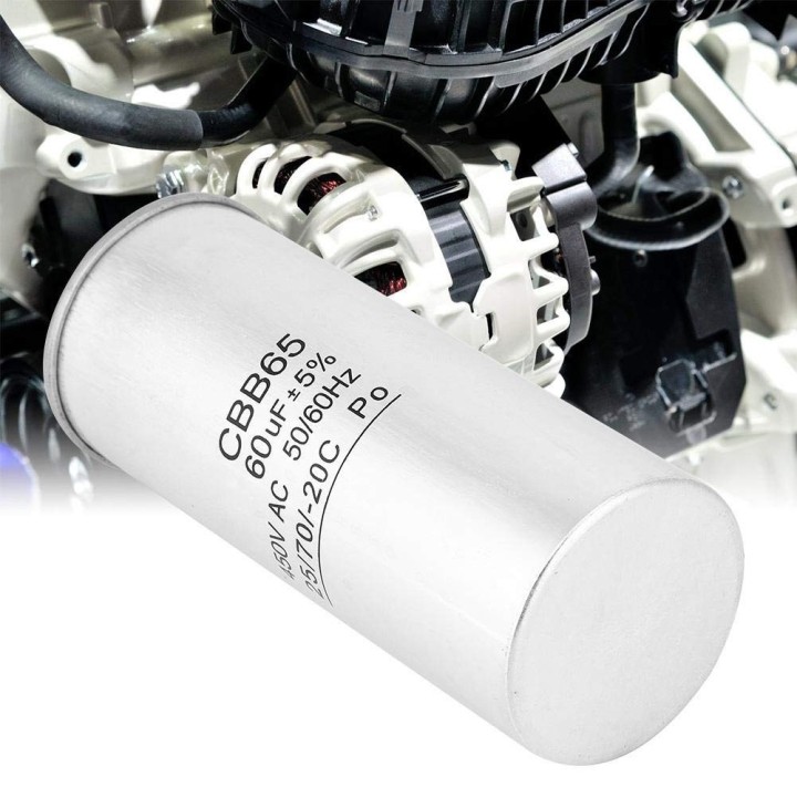 Condensatore di avviamento Motore CBB65 60UF Compressore Condizionatore d'aria 450v frigorifero lavatrice ventola
