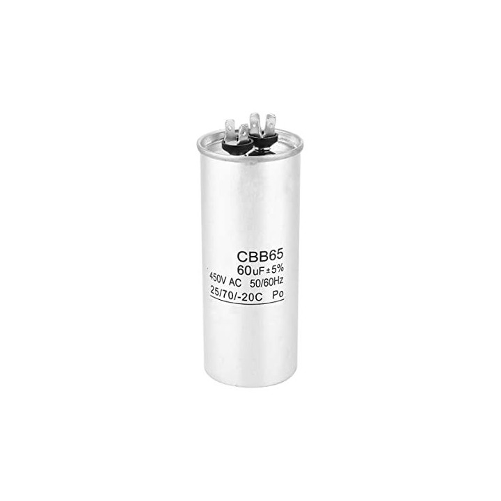 Condensatore di avviamento Motore CBB65 60UF Compressore Condizionatore d'aria 450v frigorifero lavatrice ventola