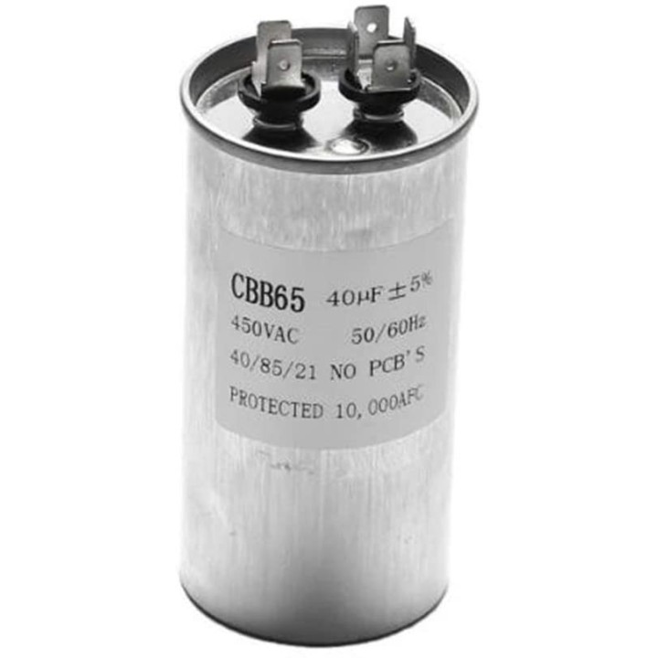 Condensador de arranque CBB65 40UF motor Compresor Aire acondicionado 450v refrigerador lavadora ventilador