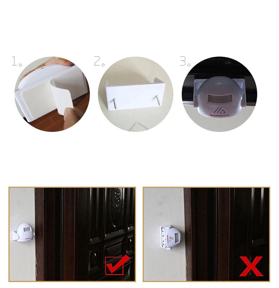 Rilevatore di movimento PIR Induzione del corpo Sensore di rilevamento della direzione Allarme wireless