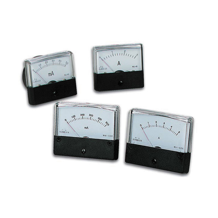 Analoges strompanelmeter 100µa dc 70 x 60mm jr  international - 2