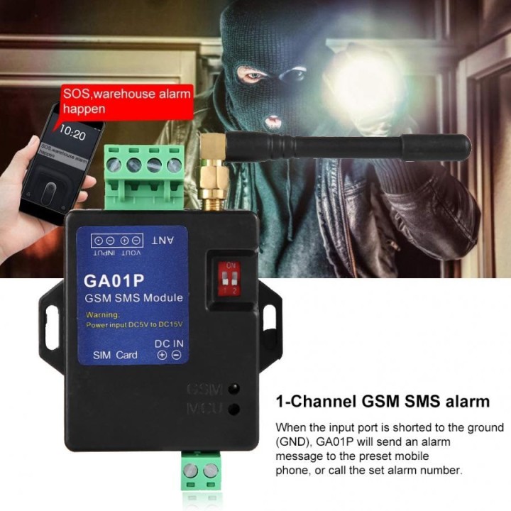 GA01P GSM Smart Remote Stromausfall Alarm Wireless Alarm SMS & Calling