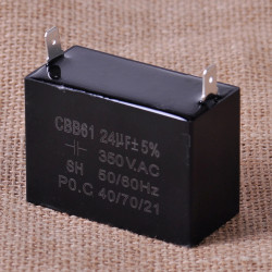 AC 450V 20uF Two Wired Lead Motor Running Capacitor CBB61