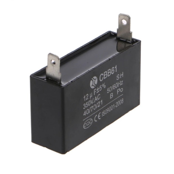 CBB61 Condensador metalizado para el arranque del motor Ventilador de techo 500VAC 12uF 12mf