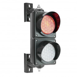 Ampel für Innen- und Außenbereich IP65 2 x 100 mm 12-24 V mit orange-grünen und roten LEDs