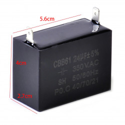 AC 450V 20uF Due ad ampolla Motor Running Capacitor CBB61
