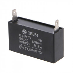 CBB61 Condensador metalizado para el arranque del motor Ventilador de techo 500VAC 12uF 12mf