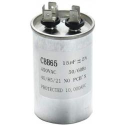 Condensateur Demarrage CBB65 15UF moteur Compresseur Climatiseur 450v refrigerateur lave-linge ventilateur