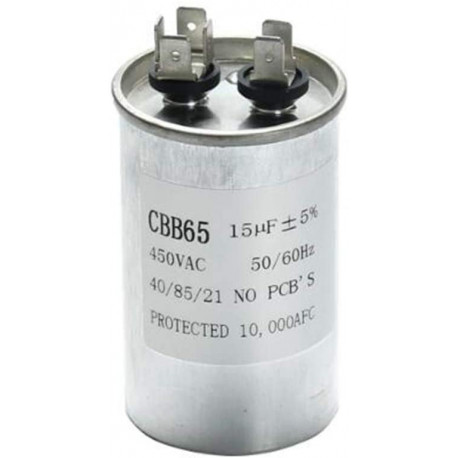 Condensador de arranque CBB65 15UF motor Compresor Aire acondicionado 450v refrigerador lavadora ventilador