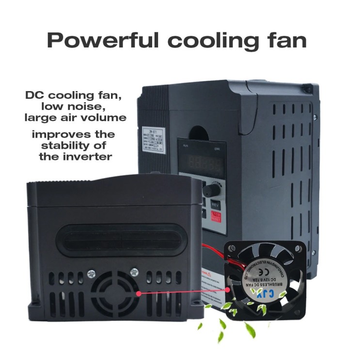 220v 1.5kw entrada monofásica y 220v 3 fase convertidor de frecuencia de salida / velocidad ajustable / convertidor de frecuenci