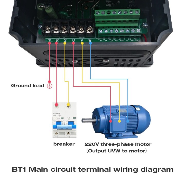 220V 1.5KW Single Phase input and 220V 3 Phase Output Frequency Converter / Adjustable Speed Drive / Frequency Inverter / VFD