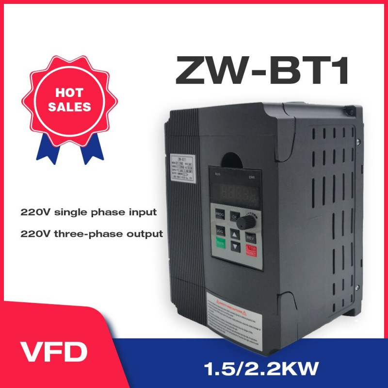 220V 2.2KW Single Phase InputAnd Three Phase Output Inverter Frequency Converter 