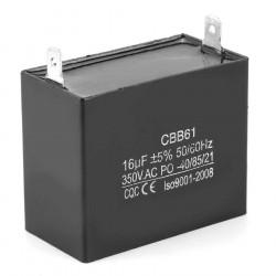 CBB61 Condensador Metalizado 250v para el arranque del motor Ventilador de techo 500VAC 16uF 16mf