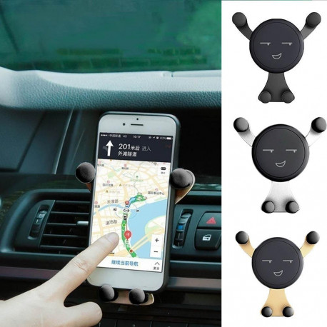Reisbureau silhouet Brawl Car ventilation phone holder iPhone iPad Pro Samsung Xiaomi gsm gps -  Eclats Antivols