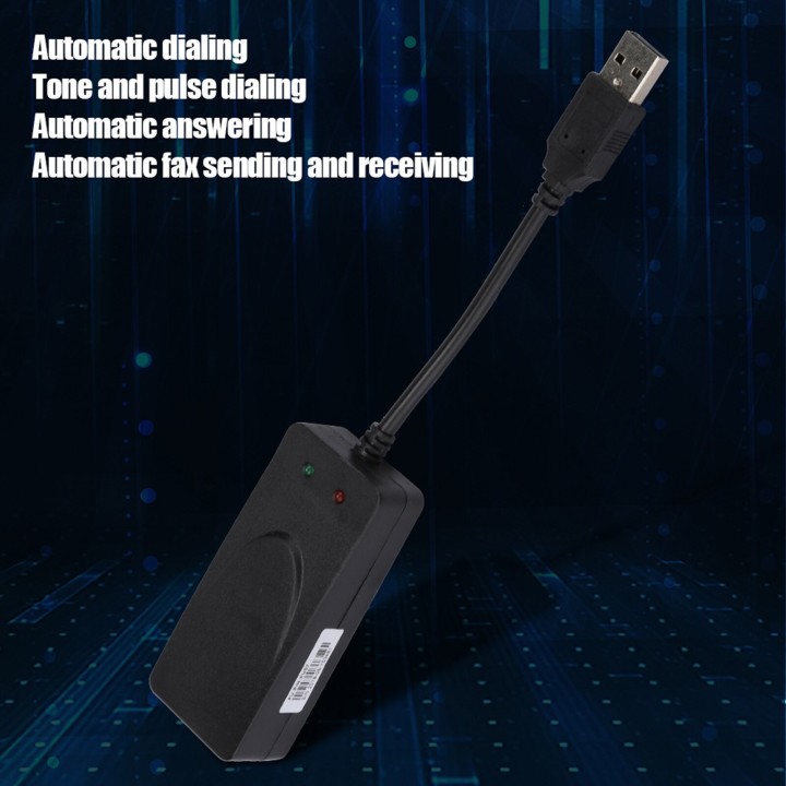 56 kbits/s data fax / modem - usb telephonique 2.0 56k v.92 v90 xp vista win7