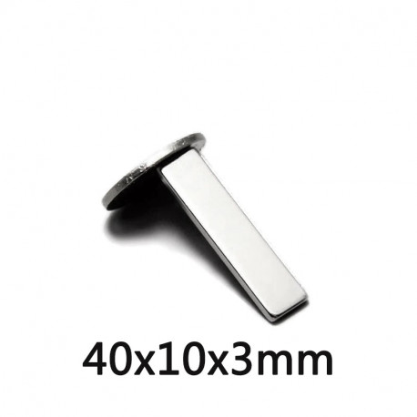 Magnete permanente 40x10x3mm N35 Frigo frigorifero con illuminazione a led  super potente con cut-off al