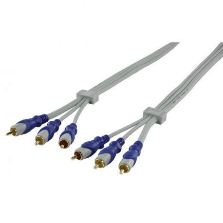 Component -video-kabel 3 cinch 2.5m hq hqas3811 2.5