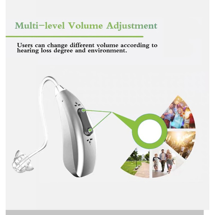 1 appareil auditif numérique amplificateur Aide auditive Bluetooth Rechargeable 20 canaux