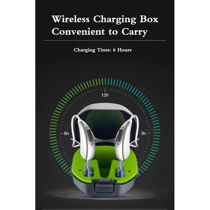1 Verstärker Digitales Hörgerät Wiederaufladbares Bluetooth-Hörgerät mit 20 Kanälen