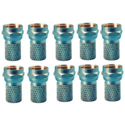 Spina f da avvitare 7mm per cavo coassiale ø7mm (10 pezzi) velleman - 1