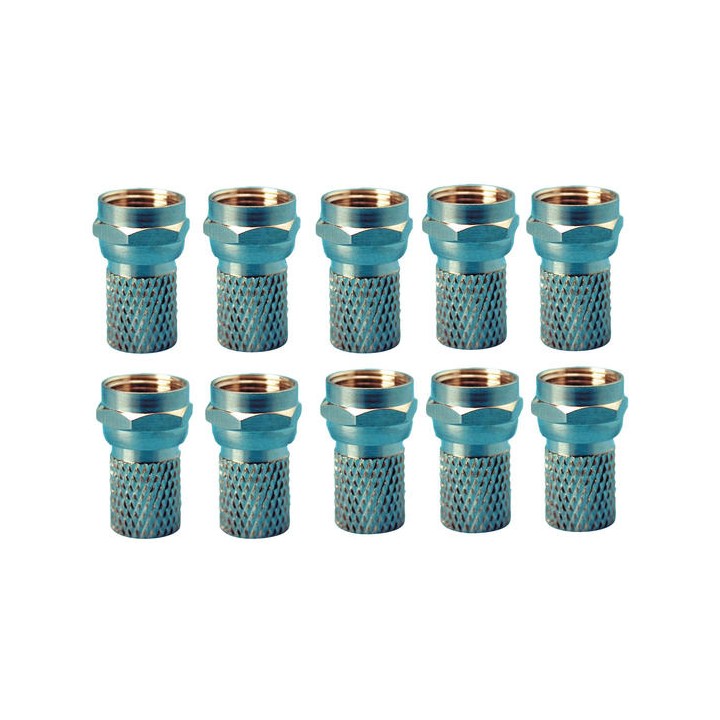 Plug 7mm f plug threaded plug for ø7mm cable (10 items) coaxial cables threaded plugs plug 7mm f plug threaded plug for ø7mm cab