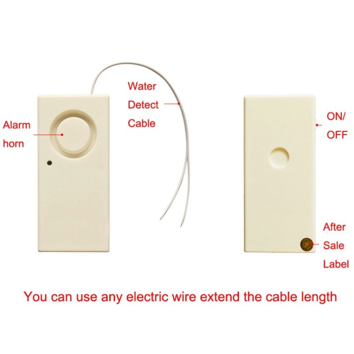 3 Wireless Water Leakage Overflow Alarm Sensor Detector 130dB Work Alone Water Alarm House Home Security Alarm jr international 