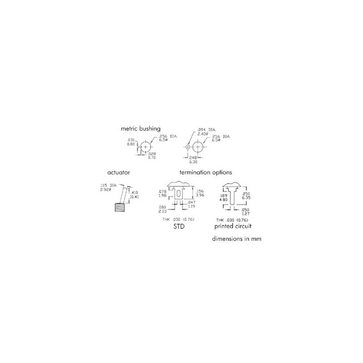 Interruptor invertido vertical dpdt on (on) interruptor interruptores con palanca interruptor velleman - 2