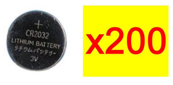 Pack 200 battery 3vdc lithium battery, cr2032 batteries battery 3vdc lithium battery, cr2032 batteries battery 3vdc lithium batt
