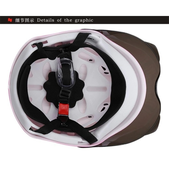 Casque 53 à 61cm Enfant Adulte pour Moto Électrique quad Scooter Moto Moteur Vélo