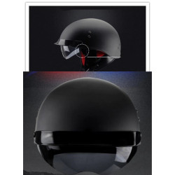 53 a 61 cm cascos de motocicleta eléctricos para adultos medio casco Scooter Motor Crash Helmetor Moto Bike sombrilla solar