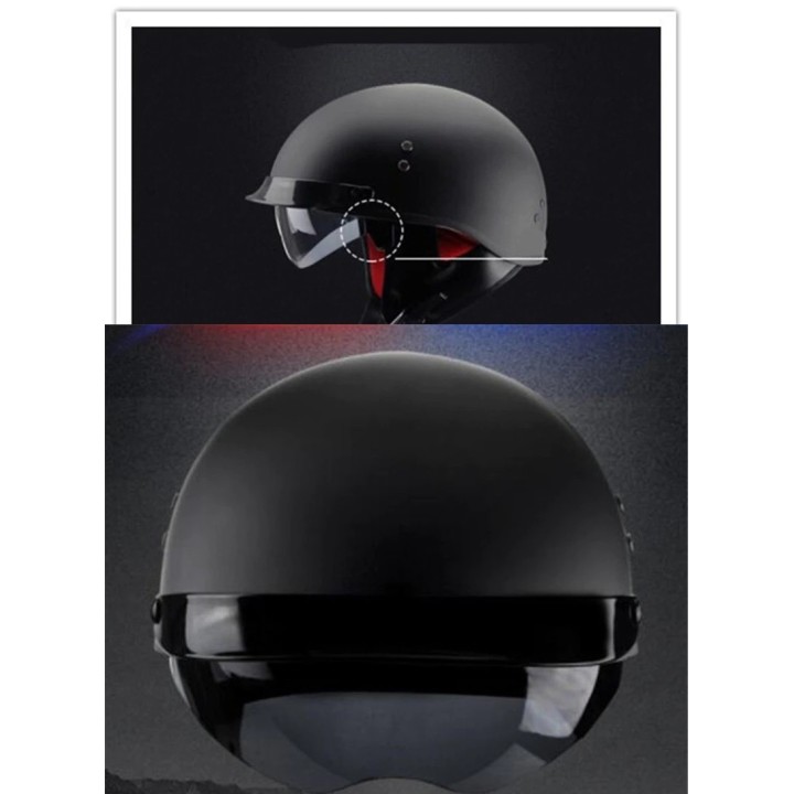 53 a 61 cm cascos de motocicleta eléctricos para adultos medio casco Scooter Motor Crash Helmetor Moto Bike sombrilla solar