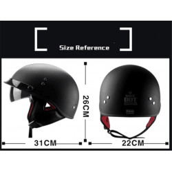 53 a 61 cm cascos de motocicleta eléctricos para adultos medio casco Scooter Motor Crash Helmetor Moto Bike sombrilla solar