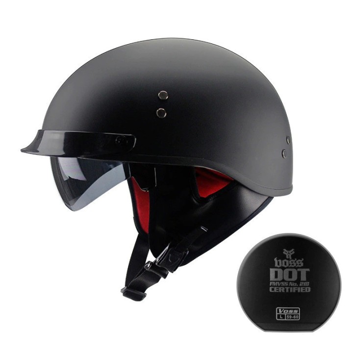 53 a 61 cm cascos de motocicleta eléctricos para adultos medio casco Scooter Motor Crash Helmetor Moto Bike sombrilla solar