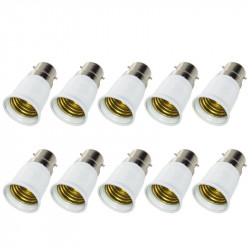 10 X B22 to e27 light for led light lamp bulbs base holder adapter converter 12v 24v 48v 220v lampholder conversion jr internati