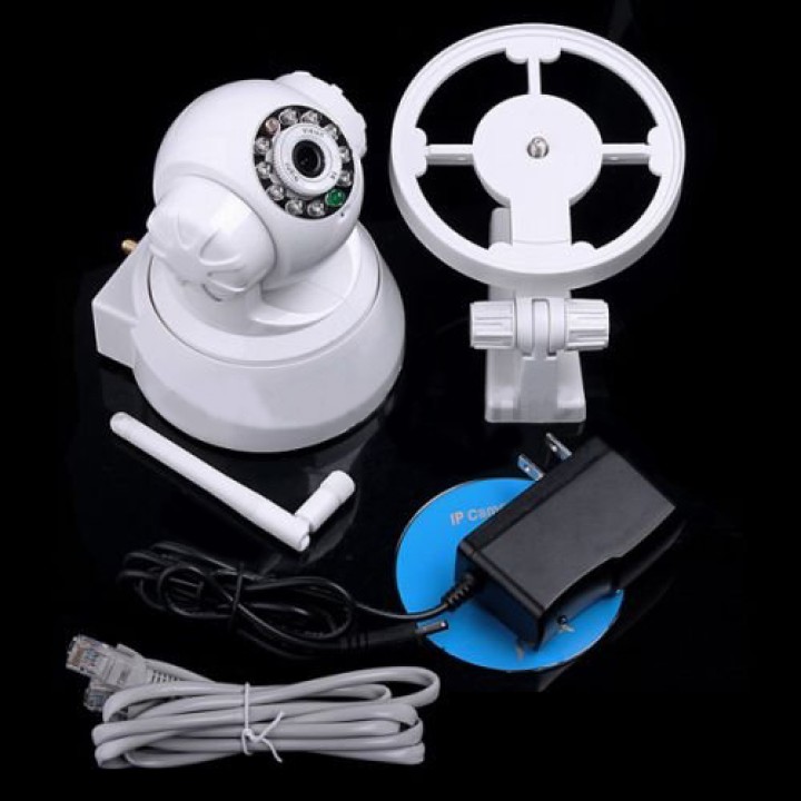Wifi ip camera wireless alimentato iphone compatibile colore audio pan tilt sensore di movimento jr international - 2