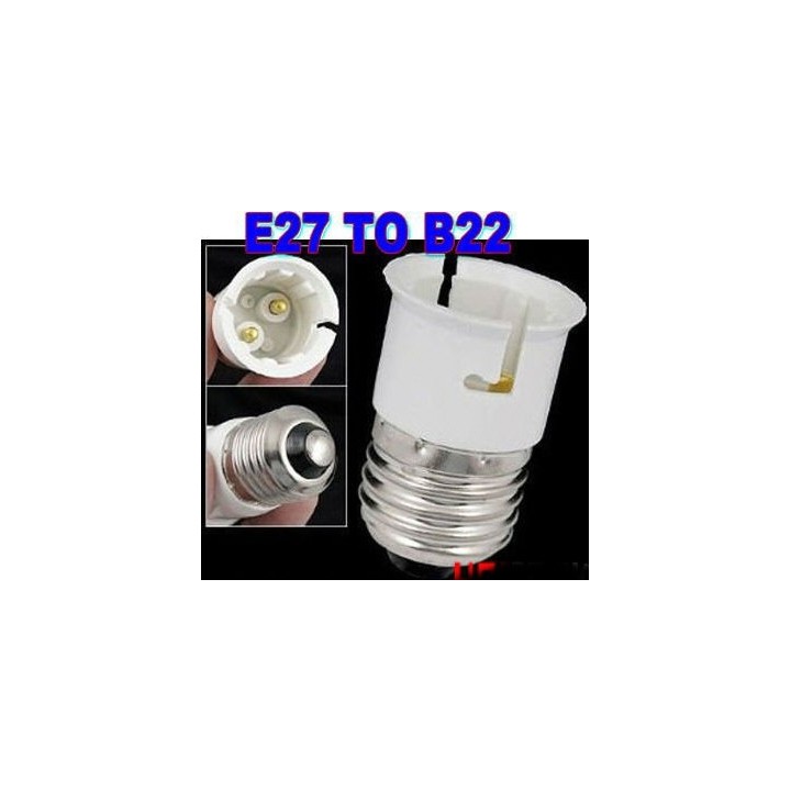 E27 to b22 adapter converter base holder socket for led light lamp bulbs 12v 24v 48v 220v lampholder conversion jr international