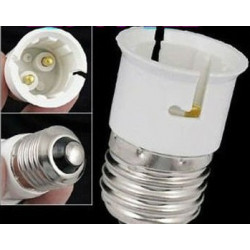 5 Adaptador convertidor de socket e27 b22 ha conducido bombilla de la lámpara 12v 24v 48v 220v toma de adaptación jr internation