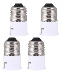 4 E27 to b22 adapter converter base holder socket for led light lamp bulbs 12v 24v 48v 220v lampholder conversion jr internation
