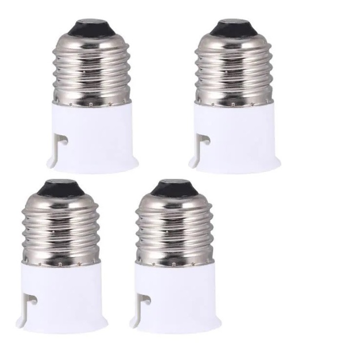 4 Adattatore convertitore presa e27 b22 ha portato lampadina 12v 24v 48v 220v presa di adattamento jr international - 2