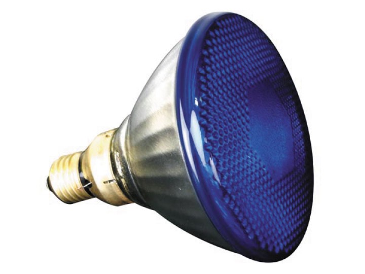 Halogen lamp sylvania 80w 240v, par38, e27,fl 30°, blue sylvania - 1