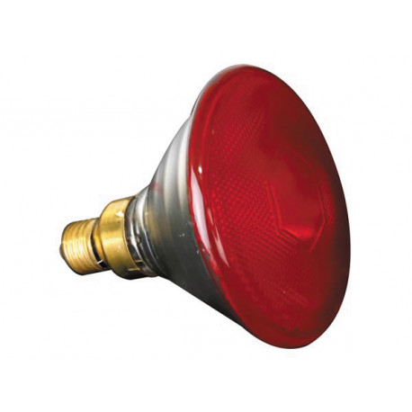 Halogen lamp sylvania 80w 240v, par38, e27,fl 30°, red velleman - 1