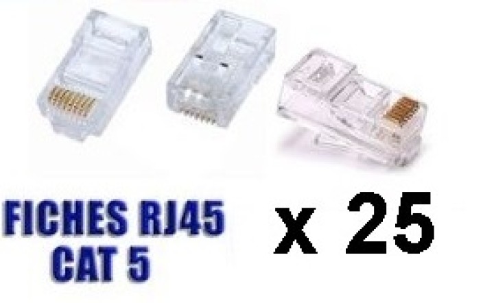 Conector modular rj45 8p8c, 25 uds. por blister velleman - 1